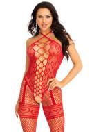 Leg Avenue Heart Net Halter Bodystocking - cena, srovnání