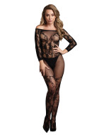 Le Désir Bodystocking with Off-Shoulder Long Sleeves - cena, srovnání