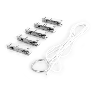 Kiotos Modern Zinc Alloy Nipple Clamps with Rope Set 5pcs - cena, srovnání