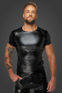 Noir Handmade H070 Wetlook T-Shirt with Snake Wetlook Sleeves - cena, srovnání