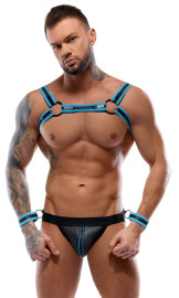 Svenjoyment Neoprene Harness & Jock with Cuffs