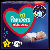 Pampers Night Pants 6 15kg+ 19ks - cena, srovnání