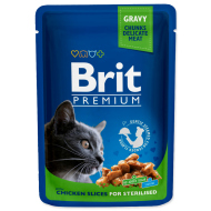 Brit Premium Cat Chicken Slices for Sterilised 100g - cena, srovnání