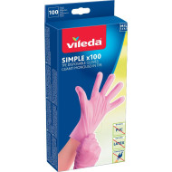 Vileda Simple rukavice M/L 100ks - cena, srovnání