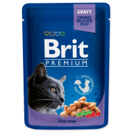 Brit Premium Cat kapsa with Cod Fish 100g - cena, srovnání