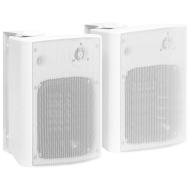 vidaXL Nástenné stereo reproduktory do interiéru a exteriéru 2 ks biele 120 W - cena, srovnání