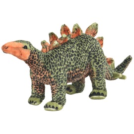 vidaXL Plyšová hračka dinosaurus stegosaurus zeleno-oranžový XXL