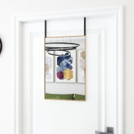 vidaXL Zrkadlo na dvere zlaté 40x60 cm sklo a hliník - cena, srovnání