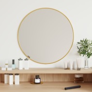 vidaXL Nástenné zrkadlo zlaté Ø 50 cm okrúhle - cena, srovnání