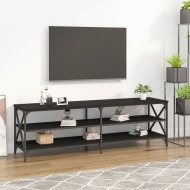 vidaXL TV skrinka čierna 160x40x50 cm spracované drevo - cena, srovnání