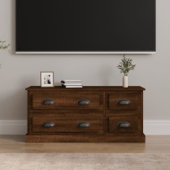 vidaXL TV skrinka hnedý dub 100x35,5x45 cm kompozitné drevo - cena, srovnání