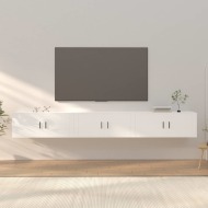 vidaXL Nástenné TV skrinky 3 ks biele 100x34,5x40 cm - cena, srovnání