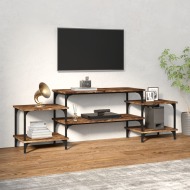 vidaXL TV skrinka dymový dub 157x35x52 cm spracované drevo - cena, srovnání