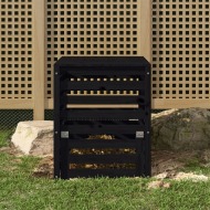 vidaXL Kompostér čierny 63,5x63,5x77,5 cm masívne borovicové drevo - cena, srovnání