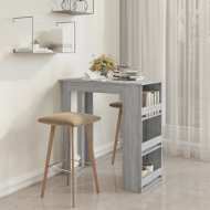 vidaXL Barový stôl s úložným regálom sivý sonoma 102x50x103,5 cm drevotrieska - cena, srovnání