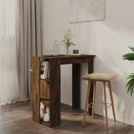 vidaXL Barový stôl s poličkou dymový dub 102x50x103,5 cm drevotrieska - cena, srovnání
