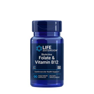 Life Extension BioActive Folate & Vitamin B12 90tbl - cena, srovnání