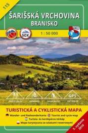 Šarišská vrchovina Branisko 1:50 000