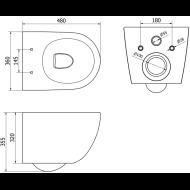 Mexen WC set Felix 6853322XX85 - cena, srovnání