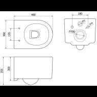 Mexen WC set Felix 6853354XX85 - cena, srovnání