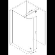 Mexen Kioto sprchová zástena 80x200cm 800-080-101-20-06 - cena, srovnání