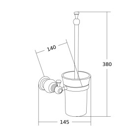 Mexen WC kefa Estela 7011550-00