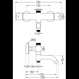 Mexen Kai 77900-70 sprchová batéria