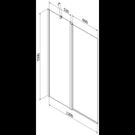 Mexen Cube vaňa 170x80cm 550517080X9412117077