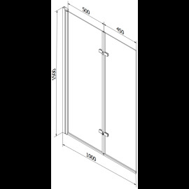 Mexen Cube vaňa 180x80 550518080X92100027077