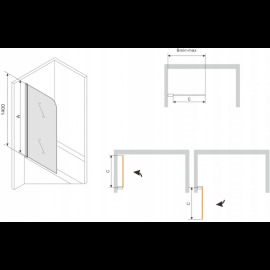 Mexen Vega vaňa 180x80cm 550118080X9007017000