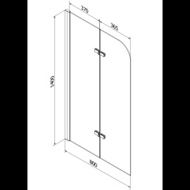 Mexen Vega vaňa 180x80cm 550118080X9008020100