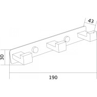 Mexen Trojitý háčik na ručník 709263-50 - cena, srovnání