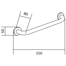 Mexen Nástenné zábradlie 30 cm 70101630-00