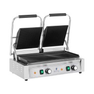 Royal Catering Dvojitý kontaktný gril - 3 600 W - vrúbkovaný - cena, srovnání