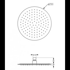 Mexen Slim 79225-50 sprcha