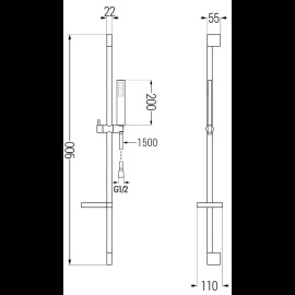 Mexen DS00 785004583-00 sprchový set