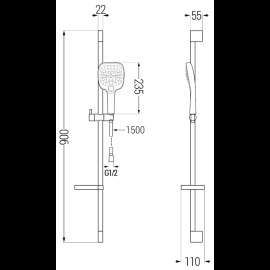 Mexen DS17 785174583-00 sprchový set