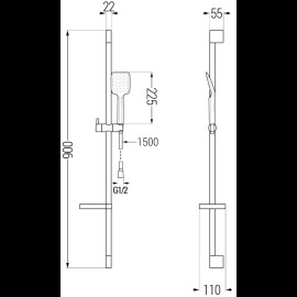 Mexen DS62 785624583-70 sprchový set