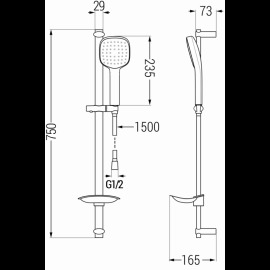 Mexen DB33 785334584-70 sprchový set