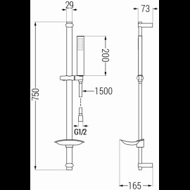 Mexen DB00 785004584-00 sprchový set