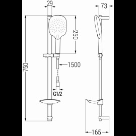 Mexen DB22 785224584-00 sprchový set