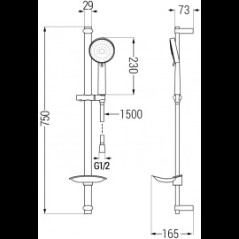 Mexen DB75 785754584-00 sprchový set