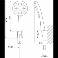 Mexen R-67 785675052-70 sprchový set - cena, srovnání