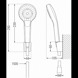 Mexen R-05 785055052-50 sprchový set