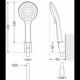 Mexen R-74 785745052-00 sprchový set