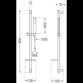 Mexen DQ00 785004581-20 sprchový set