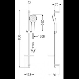 Mexen DQ05 785054581-20 sprchový set