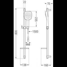 Mexen DQ17 785174581-00 sprchový set