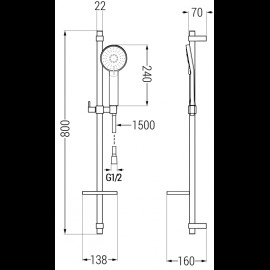 Mexen DQ40 785404581-00 sprchový set