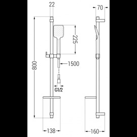 Mexen DQ62 785624581-00 sprchový set